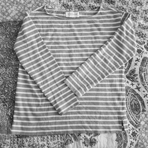 Everlane Tops - ⚡EVERLANE STRIPED BOATNECK LONG SLEEVE TOP